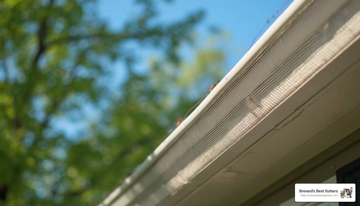 Leaf guard gutters