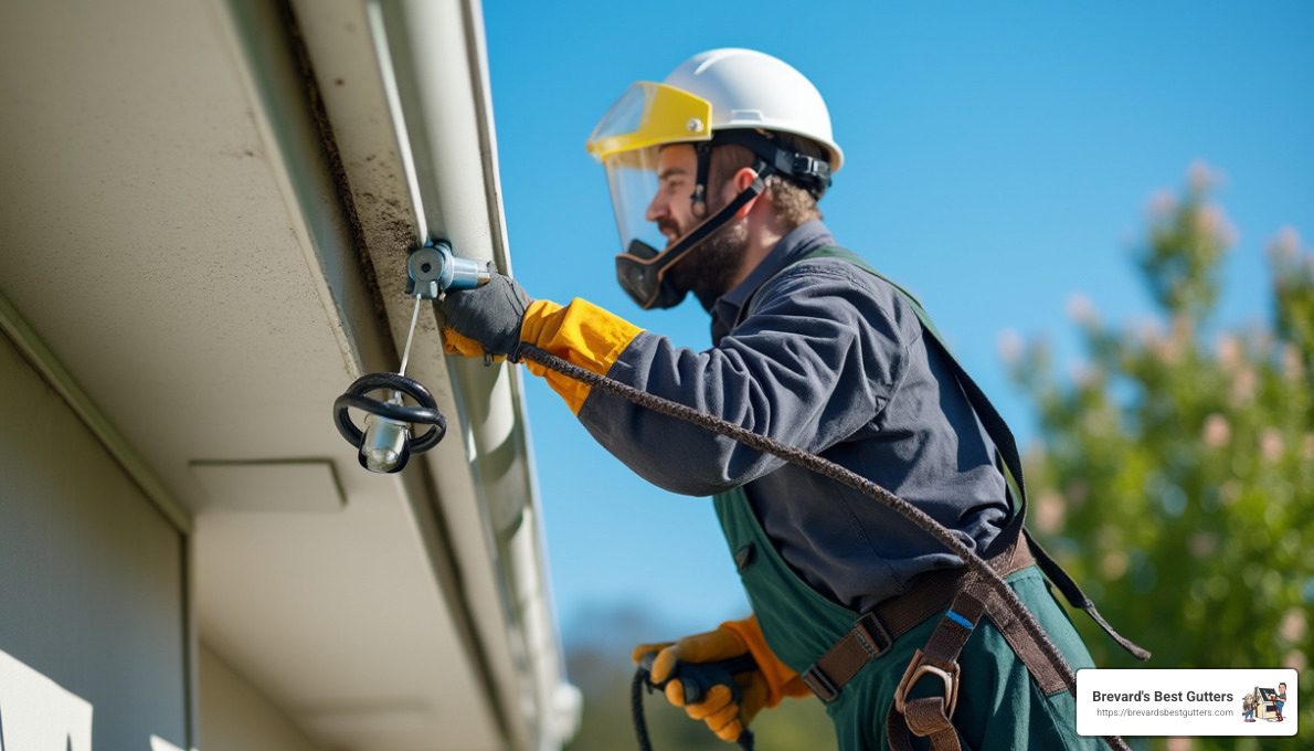 best way to clean down spout gutters